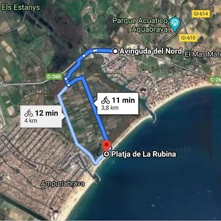 Con Vista Y Piscina Salada, Cerca De La Playa Y Parque Natural, Wi-fi Gratis - Es-258-112 Apartment Roses